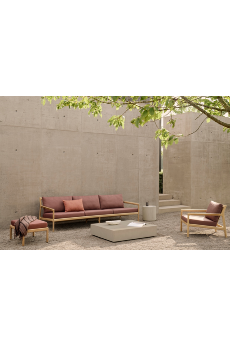Outdoor Footstool Cushion | Ethnicraft Jack | OROA.COM