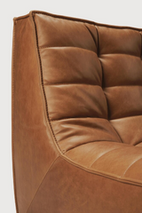 Brown Leather 3-Piece Modular Sofa | Ethnicraft N701