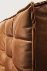 Brown Leather Modular Sofa Set | Ethnicraft N701 | Oroa.com