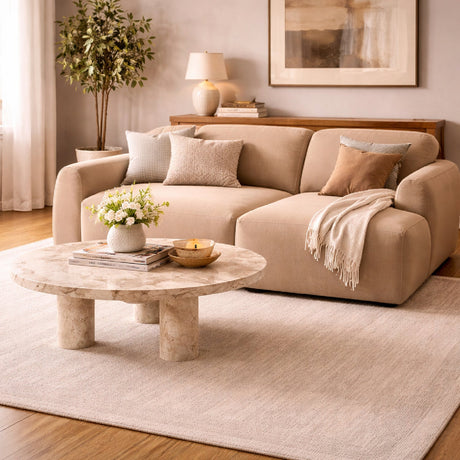 Modern European furniture - End Seater Sofa with Footstool  - www.oroa.com