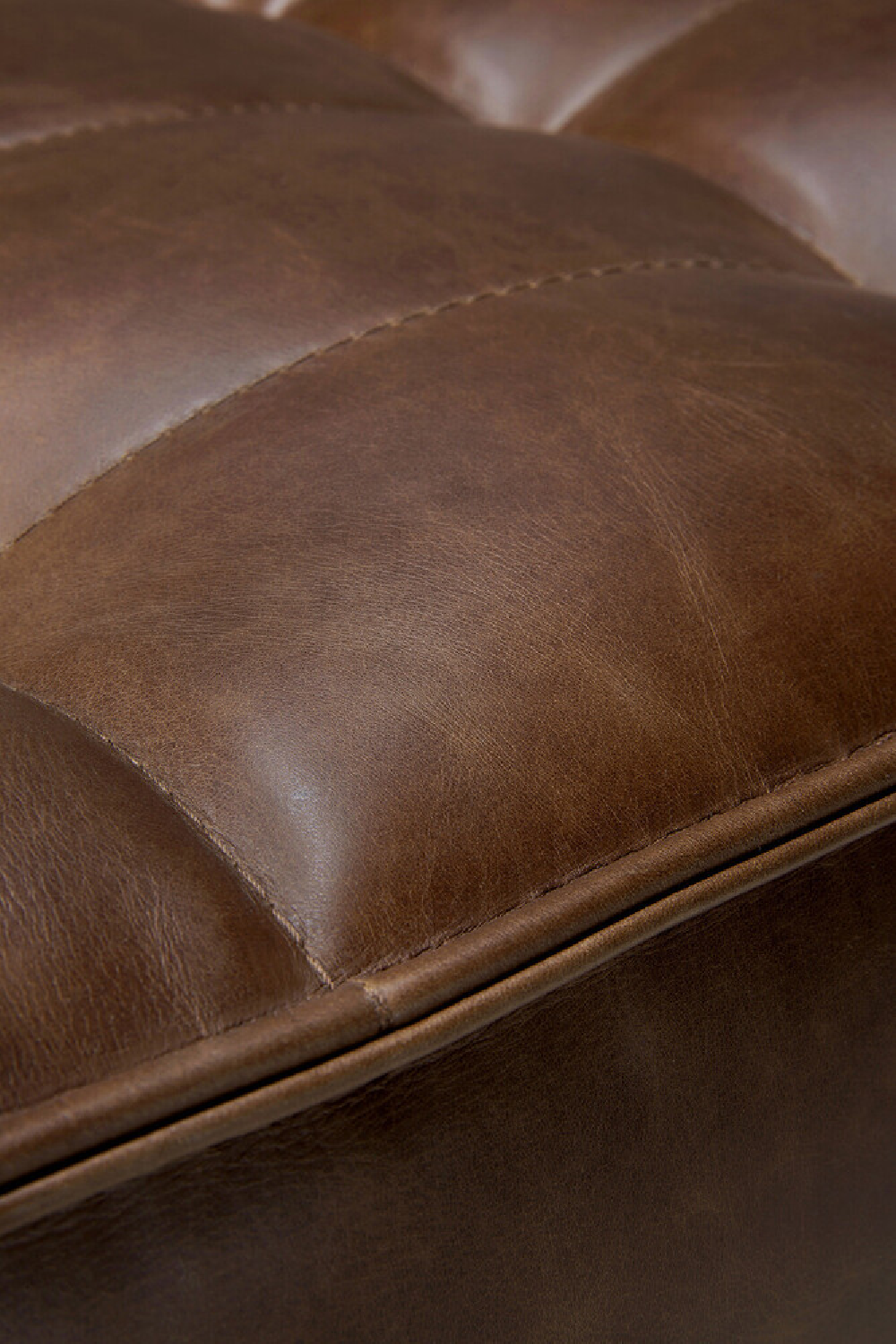 Dark Brown Leather 2-Seater Modular Sofa | Ethnicraft N701 | Oroa.com