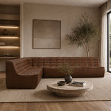 Dark Brown Leather Modular Sofa | Ethnicraft N701