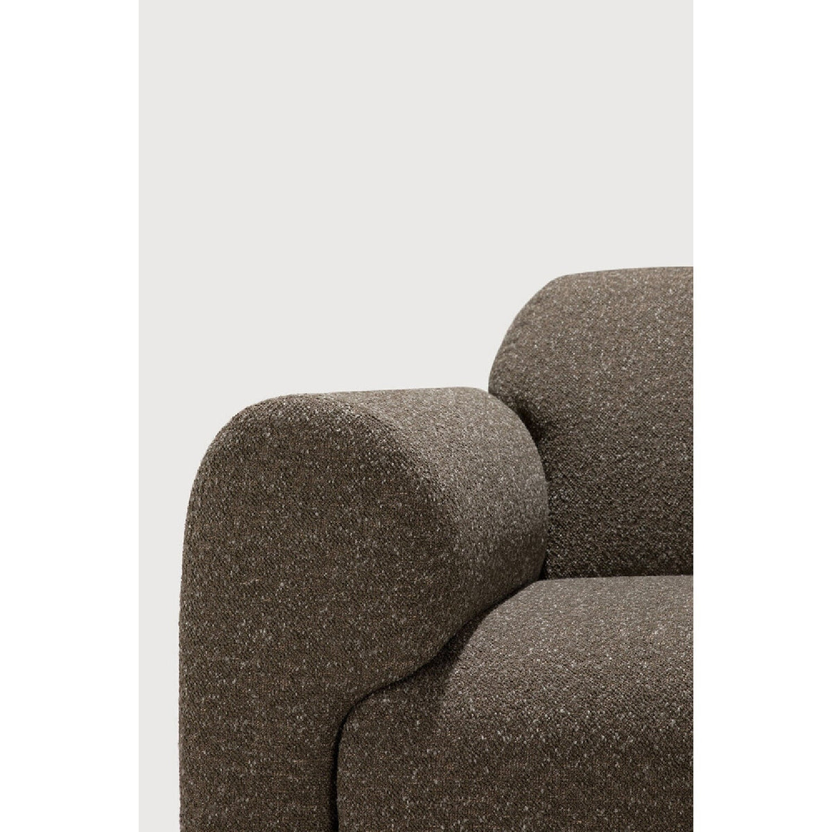 Modern European furniture - End Seater Sofa with Semi-Circle Footstool - www.oroa.com