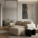 Modern European furniture - End Seater Sofa with Footstool  - www.oroa.com