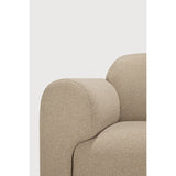 Modern European furniture - End Seater Sofa with Semi-Circle Footstool - www.oroa.com