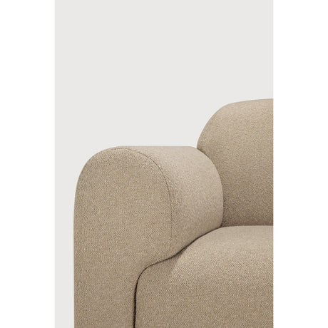 Modern European furniture - End Seater Sofa with Semi-Circle Footstool - www.oroa.com