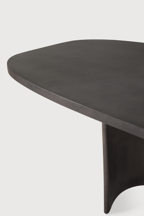 Round Concrete Outdoor Dining Table | Ethnicraft Roller Max | Oroa.com