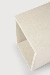 White Microcement Bedside Table | Ethnicraft Elements | Oroa.com