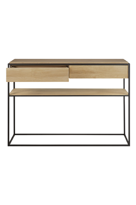 Rectangular 2-Drawer Console Table | Ethnicraft | OROA.com