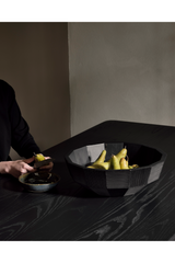 Black Mahogany Modern Bowl | Ethnicraft Striped | OROA.COM