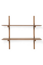 Varnished Mahogany Wall Shelf | Ethnicraft PI | Oroa.com
