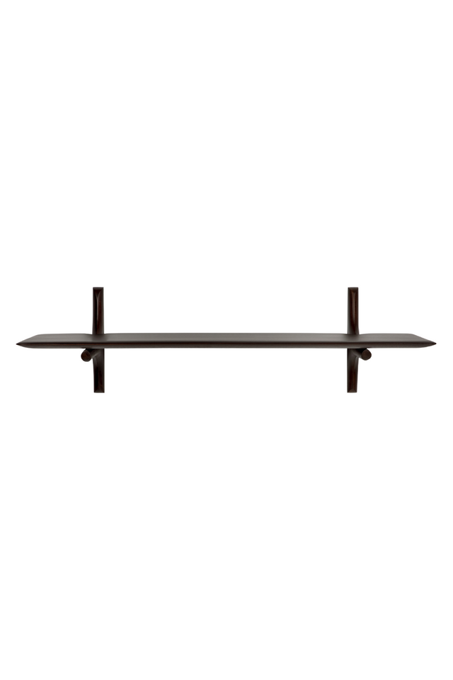 Brown Mahogany Wall Shelf | Ethnicraft PI | Oroa.com