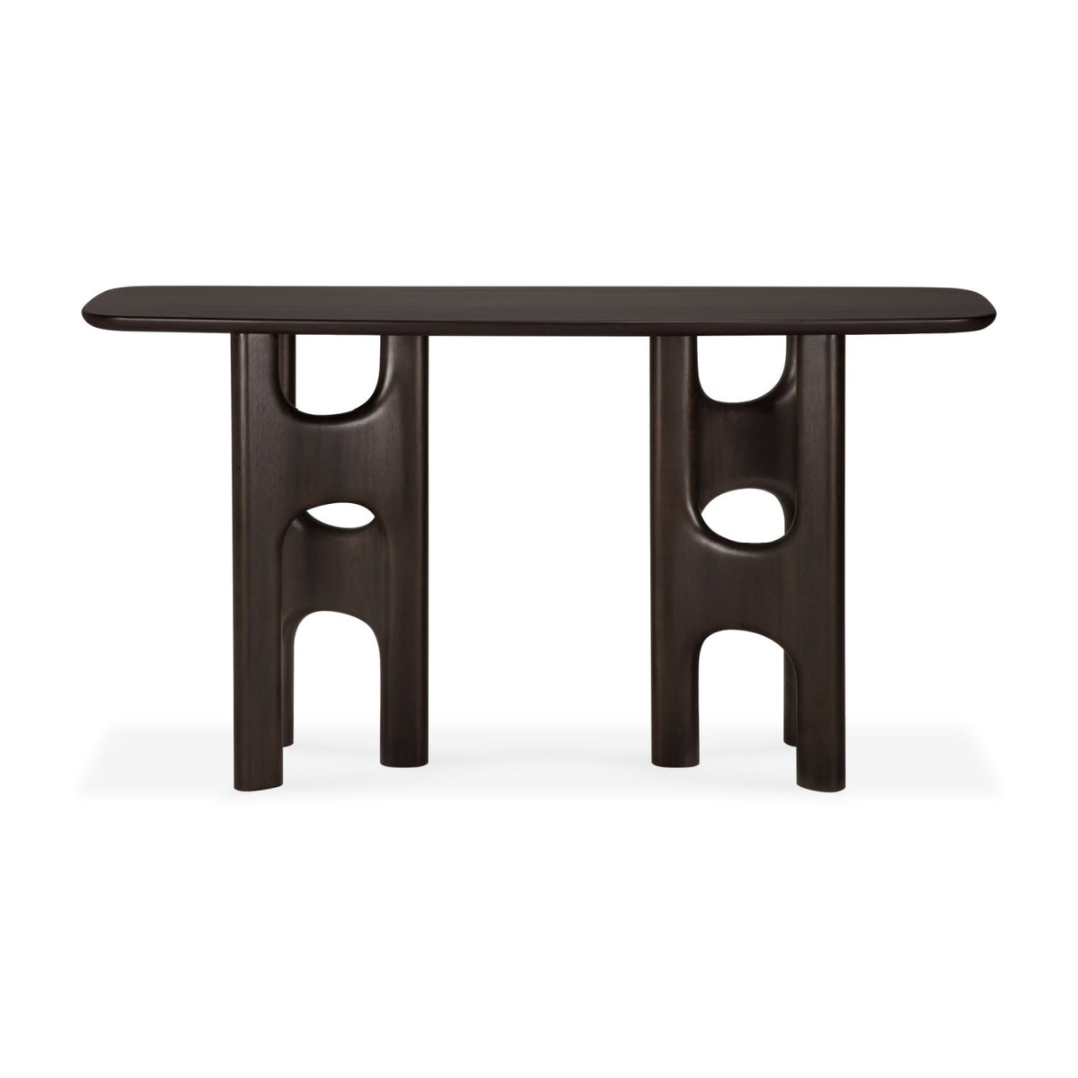 Brown Mahogany Console Table | Ethnicraft Flow | Oroa.com