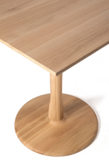 Solid Oak Pedestal Dining Table | Ethnicraft Torsion | Oroa.com