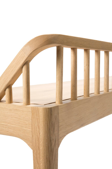 Modern Nordic Oak Bench | Ethnicraft Spindle | Oroa.com