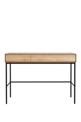 Varnished Oak 2-Drawer Desk | Ethnicraft Whitebird | Oroa.com