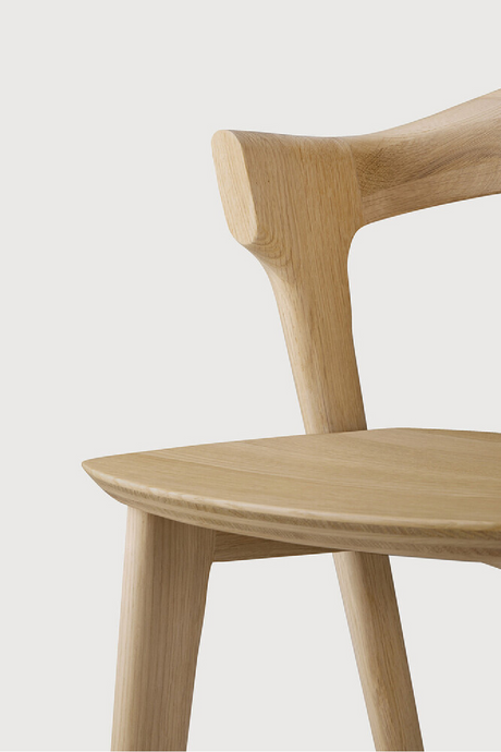 Curved Oak Bar Stool | Ethnicraft Bok | Oroa.com