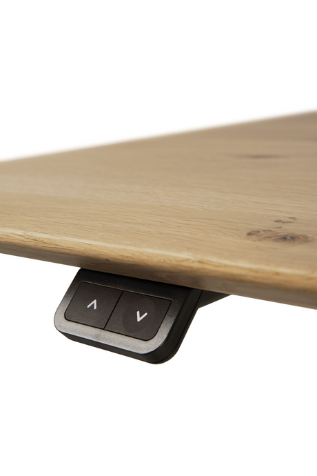 White Metal Adjustable Desk Base | Ethnicraft Bok | Oroa.com