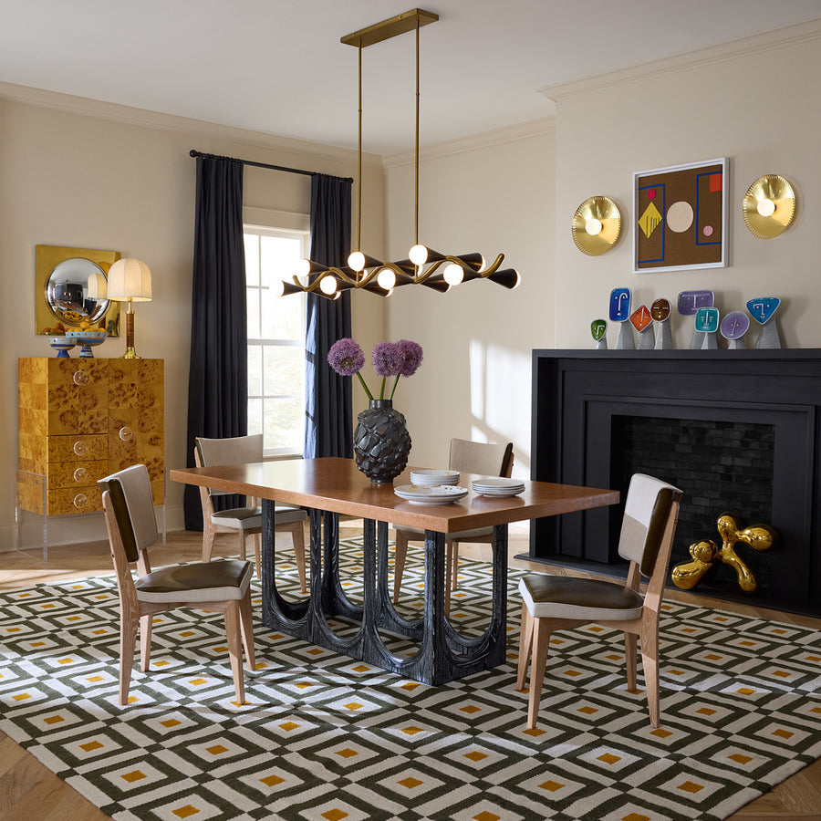 Wood Framed Dining Chair | Jonathan Adler Rivi Gauche | Oroa.com
