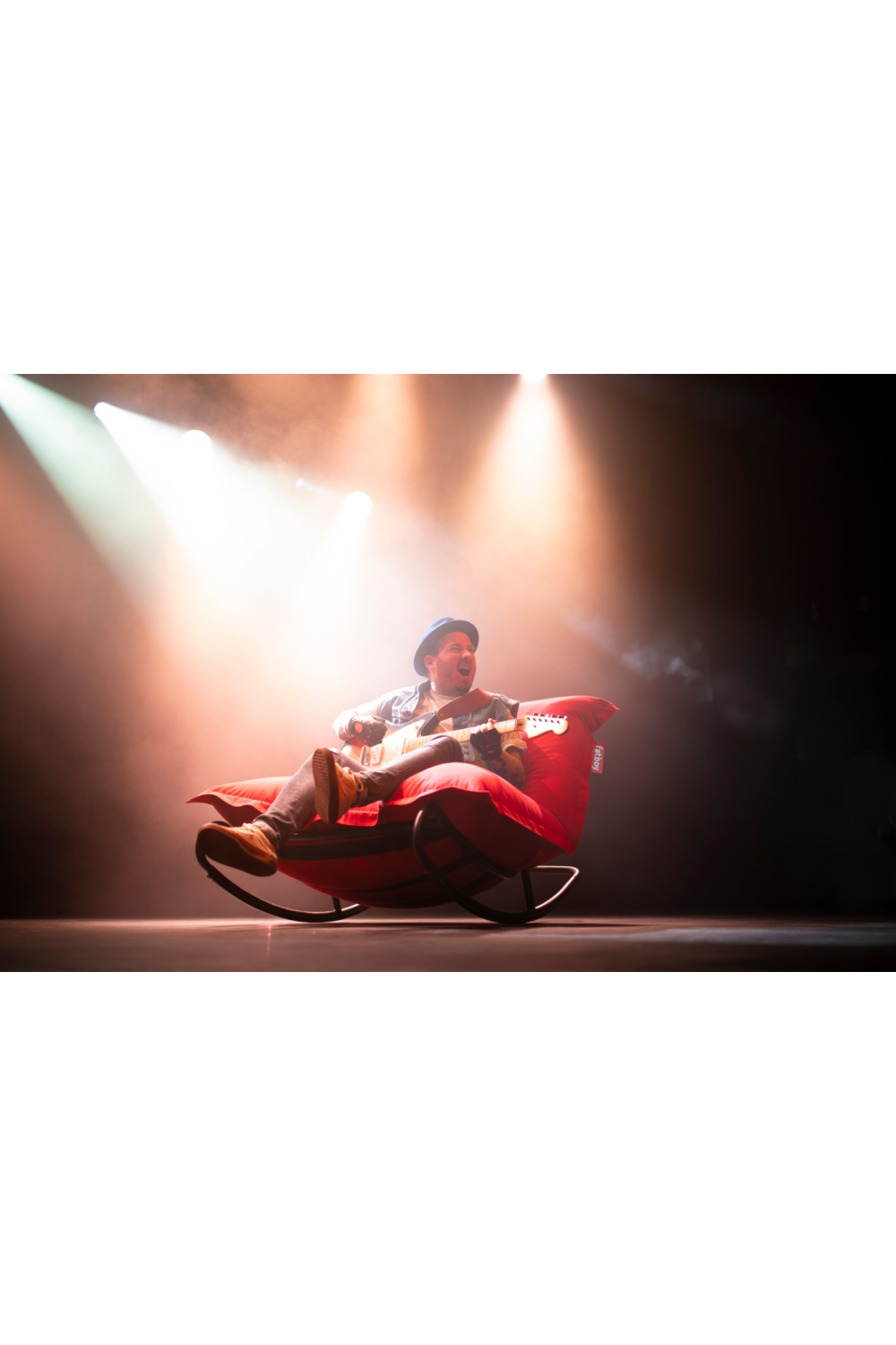 Multifunctional Bean Bag With Rocking Chair | Fatboy Original + Rock 'n Roll  | OROA.com