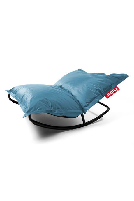 Modern Bean Bag With Rocking Chair | Fatboy Original Slim + Rock 'n Roll | OROA.com