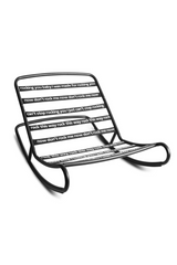 Modern Bean Bag With Rocking Chair | Fatboy Original Slim + Rock 'n Roll | OROA.com