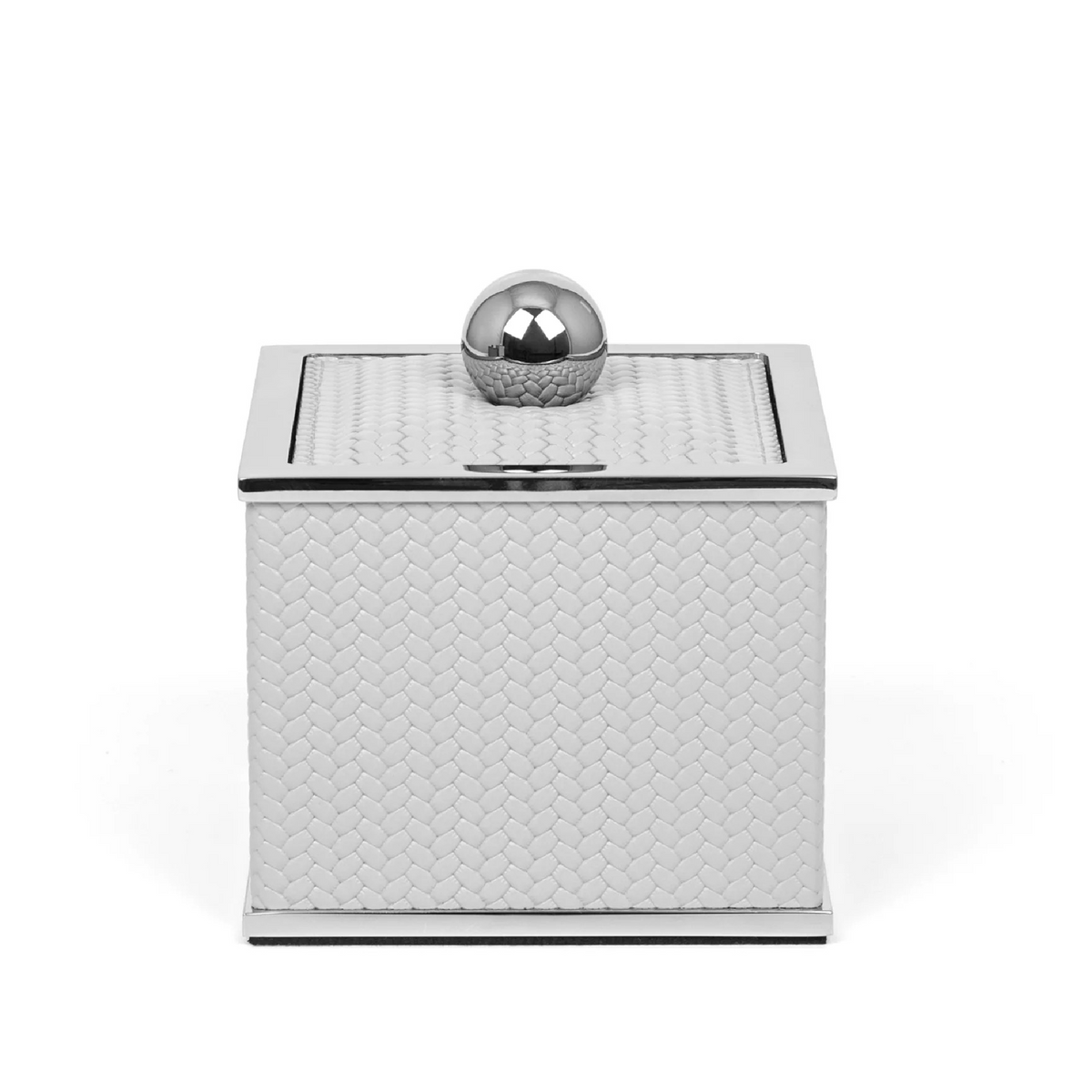 Square Leather Cotton Pad Holder | Pinetti Olimpia | OROA.com