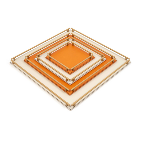 Square Leather Tray | Pinetti Robert | OROA.com