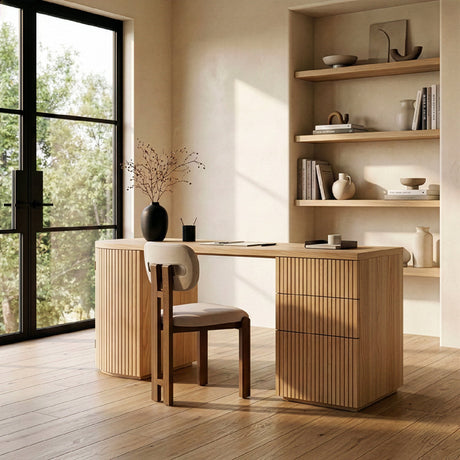 Wooden 3-Drawer Desk | Oroa Modern Albrite | Oroa.com