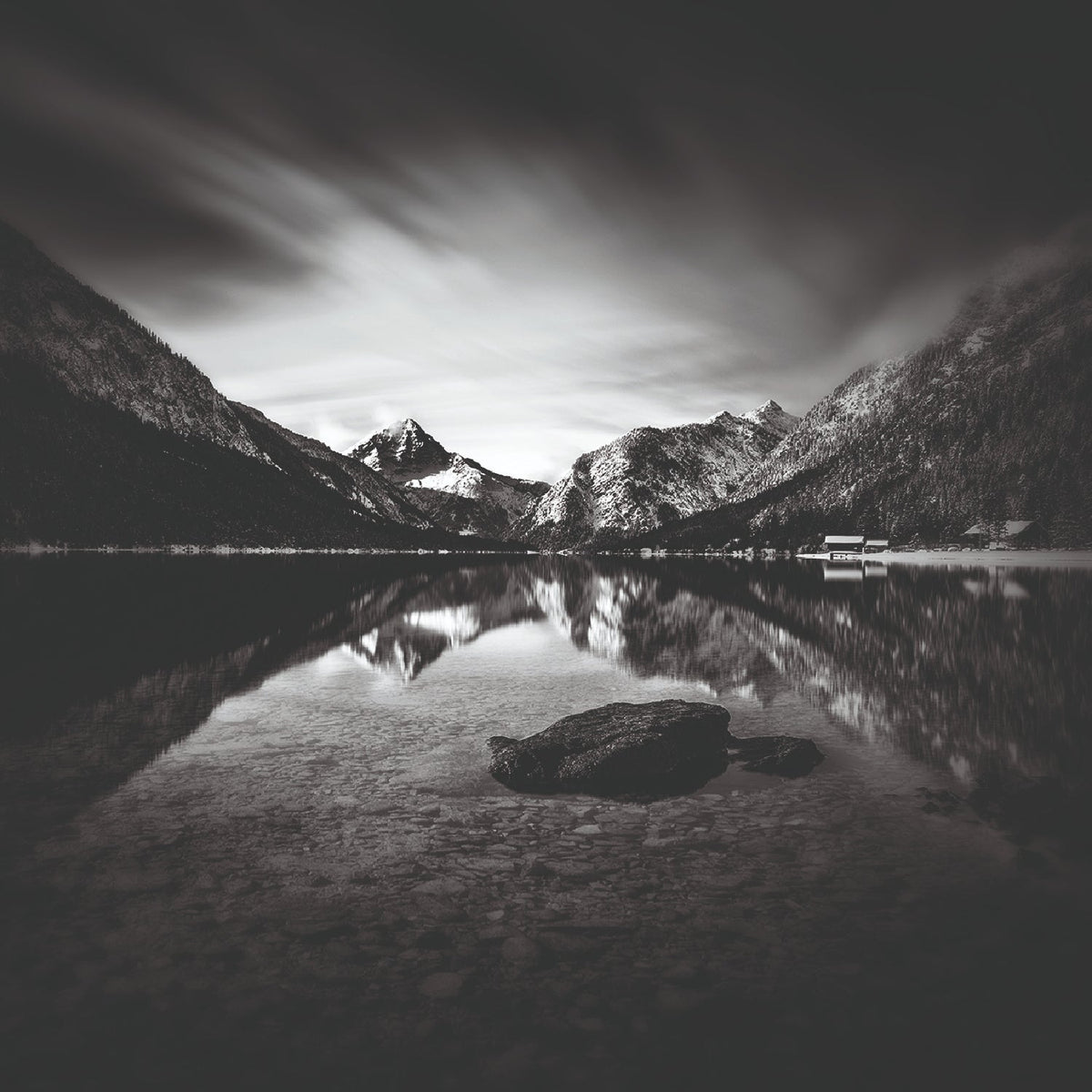 Dark Eclipse Black & White Nature photographic art print by Cobra Art