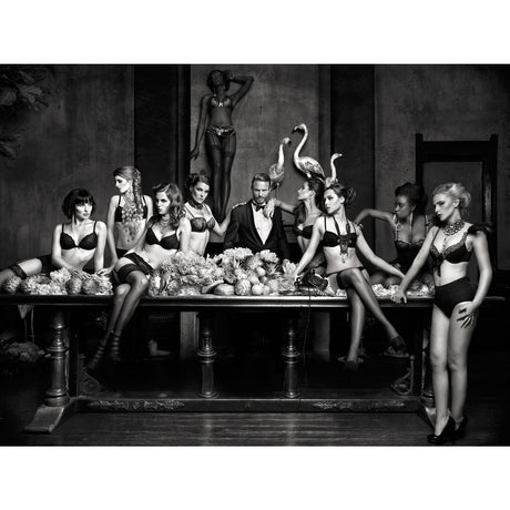 Men's Allure Monochromatic Man & Women photographic art print by Cobra Art