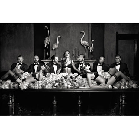 Beautiful Dominance Black & White Sensuous photographic art print by Cobra Art