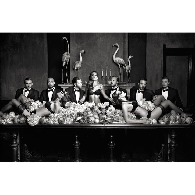 Beautiful Dominance Black & White Sensuous photographic art print by Cobra Art