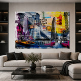 Bright New York Colorful City photographic art print by Cobra Art, alternate view 2