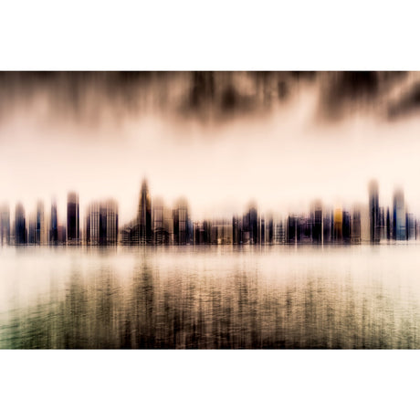 Hongkong Skyline From Kowloon Urban Silhouette photographic art print by Cobra Art