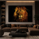 Lion's Law Jungle King Headshot photographic art print by Cobra Art, alternate view 2
