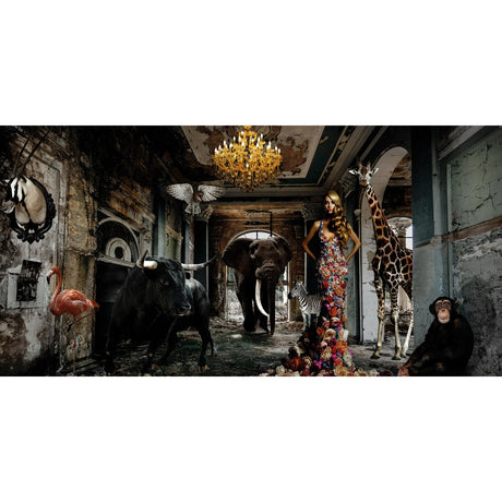 Animal Afternoon Beasts & Lady photographic art print by Cobra Art