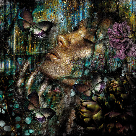 The Night Of The Butterfly Whimsical Woman photographic art print by Cobra Art
