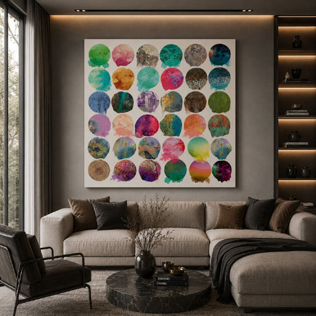 Colors Of My Life Multicolored Circles photographic art print by Cobra Art, alternate view 2
