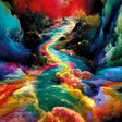 Return To Paradise Ethereal River photographic art print by Cobra Art