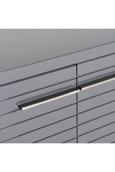 Gray Slatted 4-Foor Sideboard | OROA Modern Splendor | Oroa.com