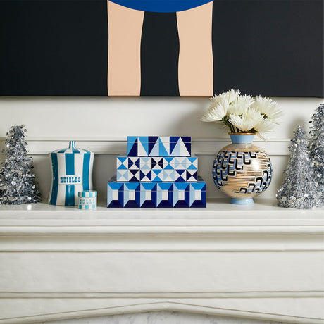 Geometric Pattern Lacquer Box M | Jonathan Adler Sorrento | Oroa.com