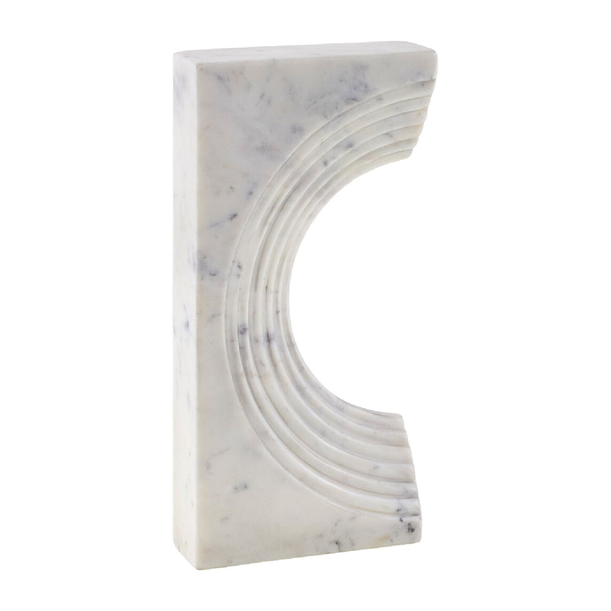 Modern European furniture - Marble Concave Sculpture - www.oroa.com