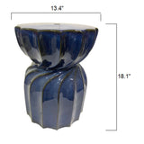Modern European furniture - Twisted Hourglass Ceramic Garden Stool - www.oroa.com