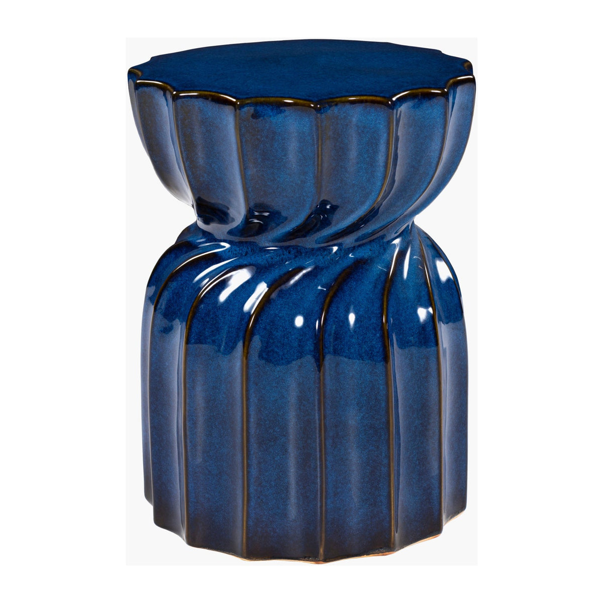 Modern European furniture - Twisted Hourglass Ceramic Garden Stool - www.oroa.com