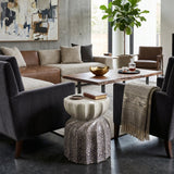 Modern European furniture - Twisted Hourglass Ceramic Garden Stool - www.oroa.com