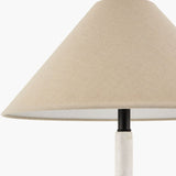 Modern European furniture - White Empire Linen Table Lamp - www.oroa.com