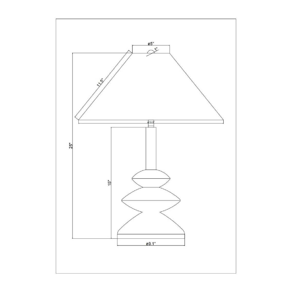 Modern European furniture - White Empire Linen Table Lamp - www.oroa.com