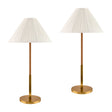Modern European furniture - White Cotton Accent Table Lamps (2) - www.oroa.com