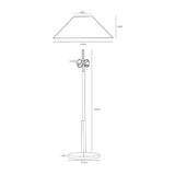Modern European furniture - White Cotton Accent Table Lamps (2) - www.oroa.com